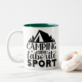 Kampement Is Mijn Favoriete Sport Tweekleurige Koffiemok