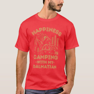 Kampement met Dalmatische meisje T-shirt