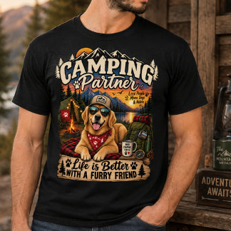 Kampement met mijn Golden Retriever T-shirt