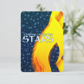 Kampement onder de sterren Starshine en kampvuur Kaart (Staand voorkant)
