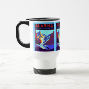 KAMPEN OP DE WEG NAAR CANADA ~ ALASKA TRAVEL MUG REISBEKER