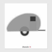 KAMPER RETRO TEARDROP STICKER DECAL DIE CUT (Vel)