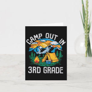 Kamperen in 3e klas Funny Camping Natuur Terug naa Kaart