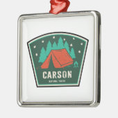 Kamperen in Carson National Forest Metalen Ornament (Links)