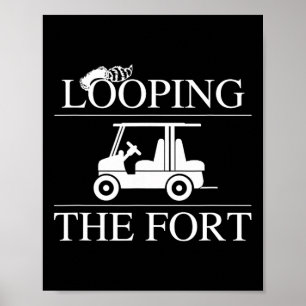 Kamperen in de Wildernis Kampement Fort Camping Le Poster