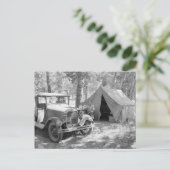 Kamperen in de Yakima-vallei, 1936 Briefkaart (Staand voorkant)
