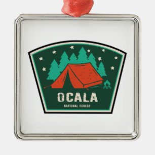 Kamperen in Ocala National Forest Metalen Ornament