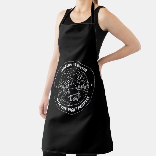 Kamperen is beter met de juiste mensen schort (Insitu)