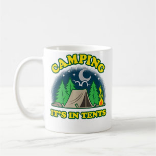 Kamperen Is In Tenten (Intens) Grappige Woord Pun Koffiemok