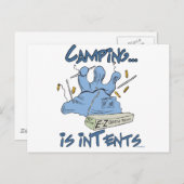 Kamperen is intenties briefkaart (Voorkant / Achterkant)