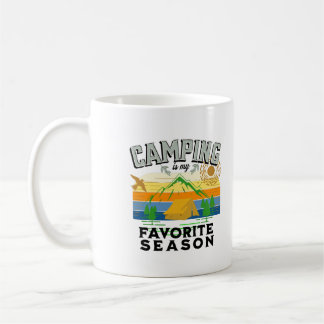 Kamperen is mijn favoriete seizoen, outdoor trip koffiemok