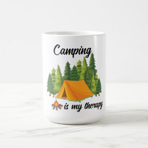 Kamperen is mijn leuke therapie koffiemok