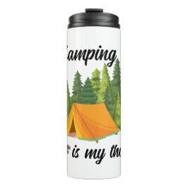 Kamperen is mijn leuke therapie thermosbeker