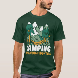 Kamperen Kleindochter Hobby Kampeerder Kampeerterr T-shirt