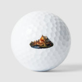 Kamperen met geliefden Golfballen (Voorkant)