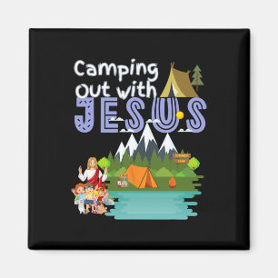 Kamperen met Jezus Zomer Kamp Vbs Christelijke K Magneet
