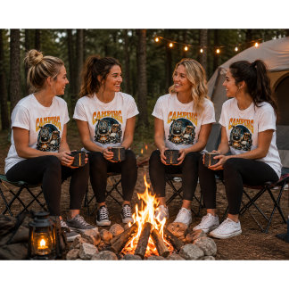 Kamperen met mijn geesten vrienden Halloween T-shirt