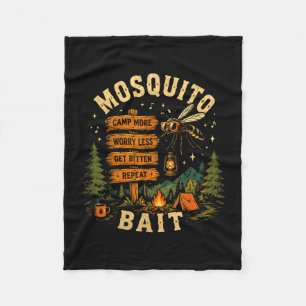 Kamperen muggenaast kampvuur voor retro squad fleece deken