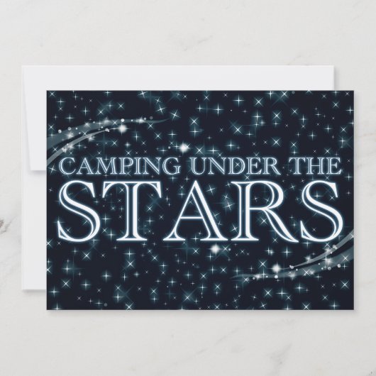 Kamperen onder de sterren kaart (Voorkant)