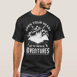 Kamperen op bergen, naar nieuwe avonturen, avontuu t-shirt