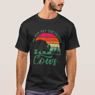 Kamperen Retro Bizon Aai de Fluffy Koeien Niet T-shirt