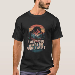 Kamperen Wandelen Verkennen Geschenken Retro Vinta T-shirt