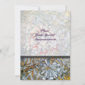 KAMPERFOELIE Rode Ruby Monogram Champagne Metaal Kaart (Achterkant)