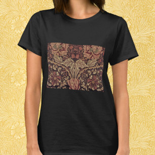 Kamperfoelie van William Morris, Tuin Bloemen Kuns T-shirt