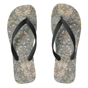 Kamperfoelie van William Morris, Vintage Bloemen K Teenslippers