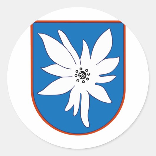 Kampfgeschwader 51 Edelweis Ronde Sticker (Voorkant)