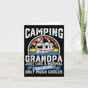 Kampgrootvader Grappige Kampeerder Rv Retro Papa B Kaart