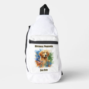Kampioen Golden Retriever schittert met trofee Sling Bag