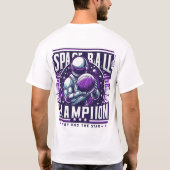 Kampioen van de ruimtebal t-shirt (Achterkant)