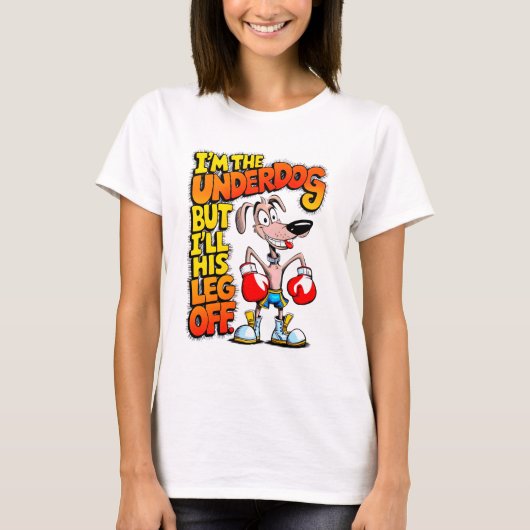 "Kampioen van underdog" T-shirt (Voorkant)