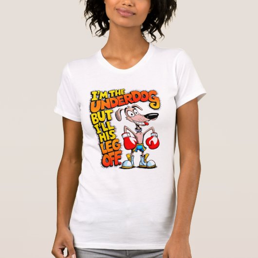 "Kampioen van underdog" T-shirt (Voorkant)