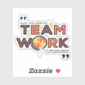 kampioenschap amwork en inlichtingenwerk Win Sticker (Vel)