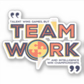 kampioenschap amwork en inlichtingenwerk Win Sticker (Voorkant)