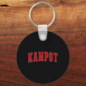 Kampot Cambodia Cambodian Vacation Souvenirs Kampo Sleutelhanger (Voorkant)