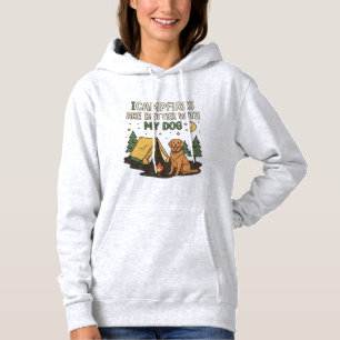 Kampvuren zijn leuker met mijn hond Grappig kamper Hoodie