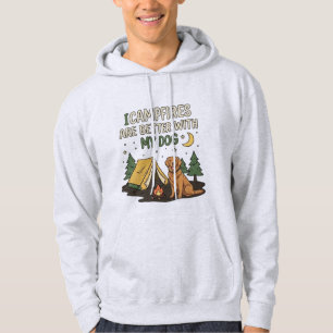 Kampvuren zijn leuker met mijn hond Grappig kamper Hoodie