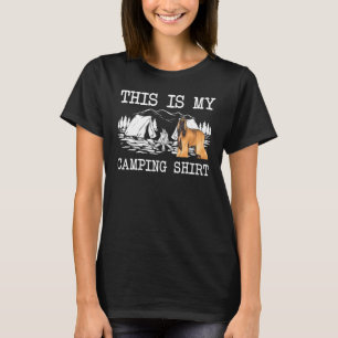 Kampvuur Afghaanse Windhond Hond Dit Is Mijn Kampe T-shirt
