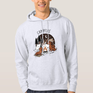 Kampvuur Daslookhonden Kamperen 's Nachts Hoodie