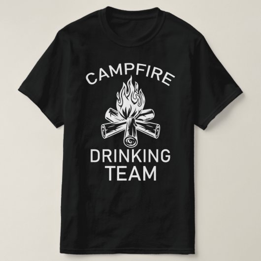 kampvuur drink team t-shirt (Design voorkant)