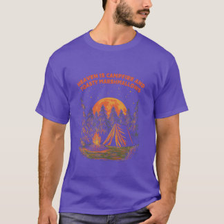 Kampvuur en Marshmallows Kampeereten Kampeervoedse T-shirt