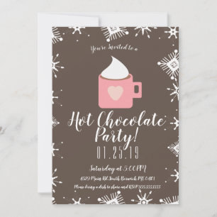 Kampvuur Heet Chocolade en Sneeuwvlokken Winterfee Aankondiging