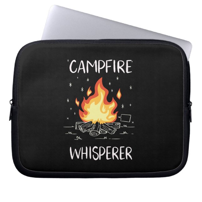 kampvuur laptop sleeve (Voorkant)