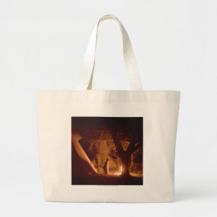 Kampvuur nr. 2 grote tote bag