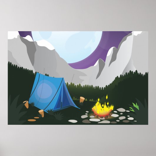 Kampvuur Poster (Voorkant)