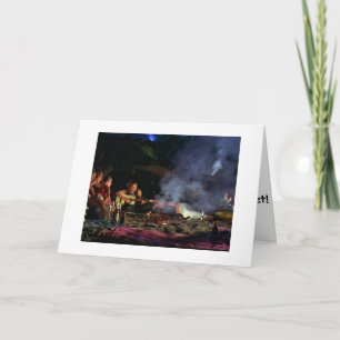 KAMPVUUR = ZANG GELUKKIGE VERJAARDAG OVER DE MIJLE KAART