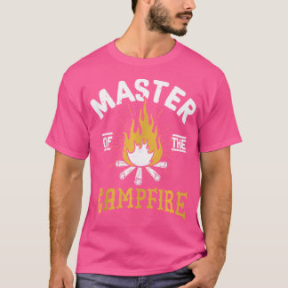 Kampvuurmeester Kamperen Buitenshuis T-shirt